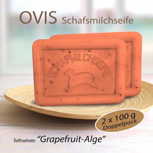 Schafsmilchseife Grapfruit-Alge - Doppelpack